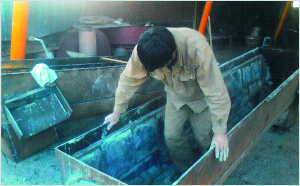 鐵煤集團螺旋撈渣機內襯防磨